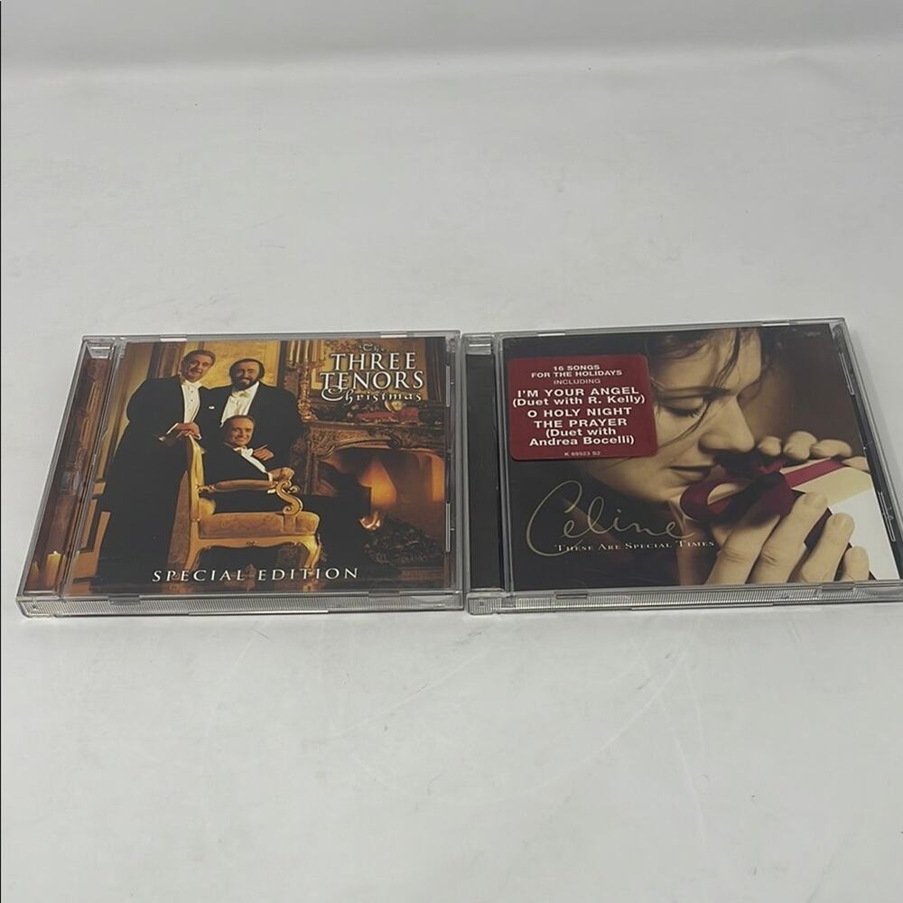 Celine Dion/ Three Tenors Christmas CD bundle